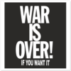 War Is Over Stickers