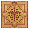 Lakshmi Yantra 4 Stickers 5.5"x5.5" pack of 5