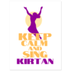 Keep Calm and Sing Kirtan Stickers 3"x4" pack of 5