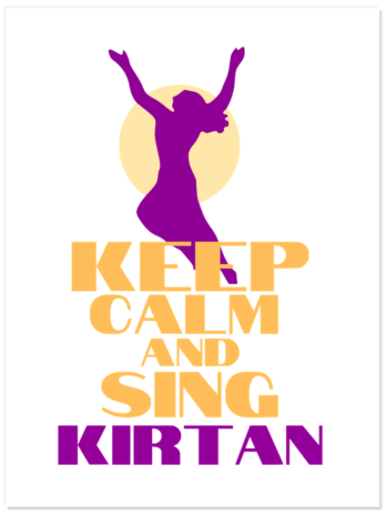 Keep Calm and Sing Kirtan Stickers