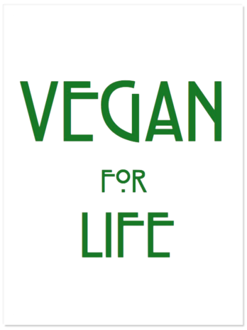 Vegan For Life Stickers