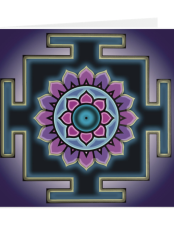 Dhumavati Yantra Folded Cards 5"x 5" pack of 5