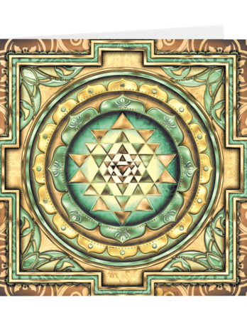 Sri Sri Yantra folded cards