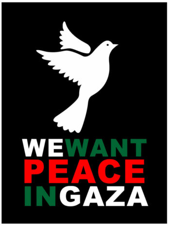 We Want Peace In Gaza Poster
