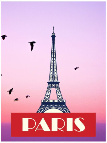Paris Retro Poster