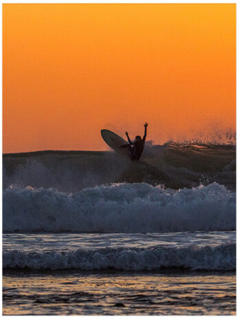 Surf Orange Poster