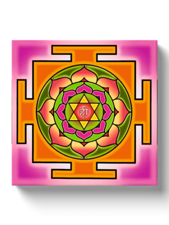 Bhuvaneswari Yantra5 Canvas Wrap
