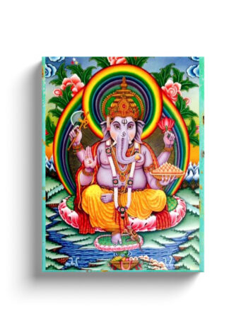 Ganesh Rainbow Canvas Wrap
