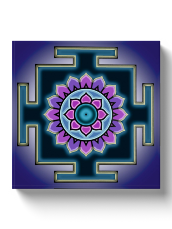 Dhumavati Yantra6  Canvas Wrap