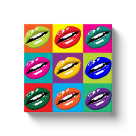 Lips gloss Canvas Wraps pop art