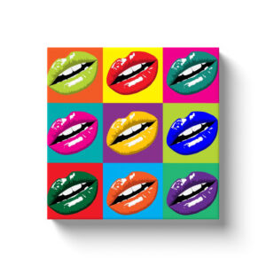 Lips gloss Canvas Wraps pop art