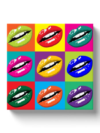 Lips Gloss Canvas Wrap