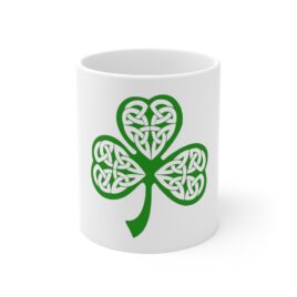CELTIC SHAMROCK Ceramic Mug 11oz