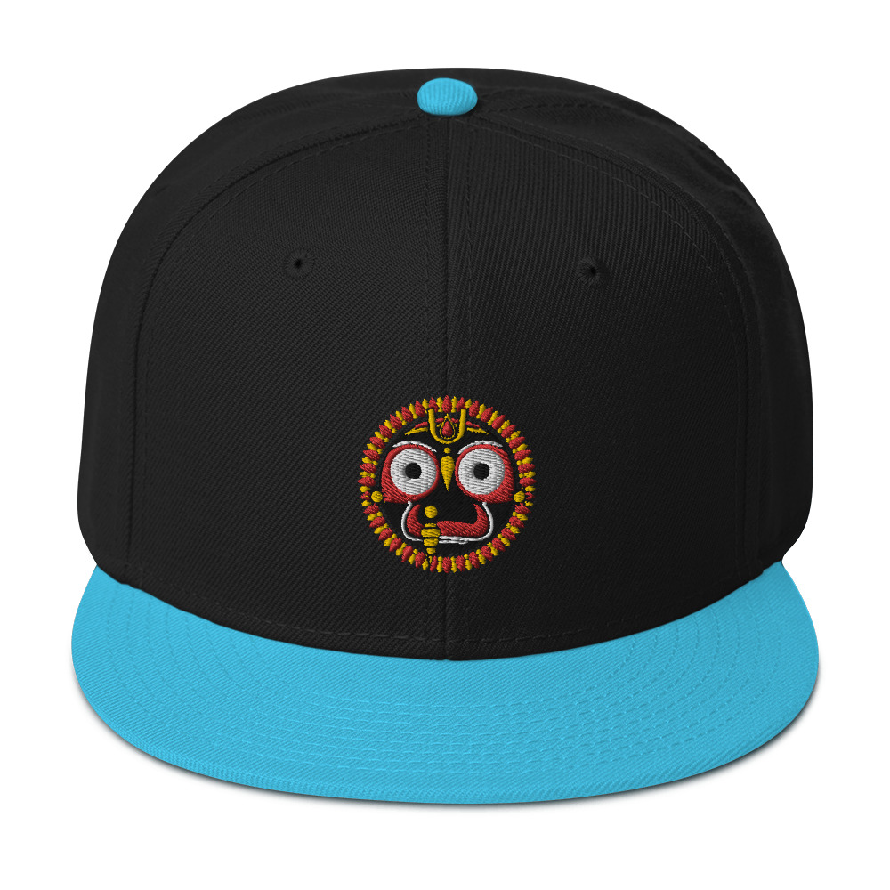 snapback-aqua-blue-black-