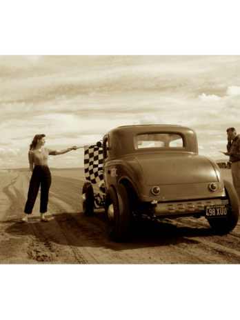 Hot Rod Sepia Poster