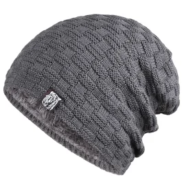 Knitted Beanie with lining six colours