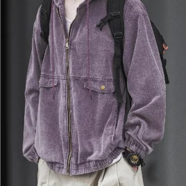 Purple Hooded Jacket