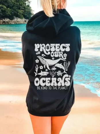 Surfing Hoodie Protect our Oceans