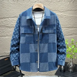 Plaid Denim Jacket Vintage