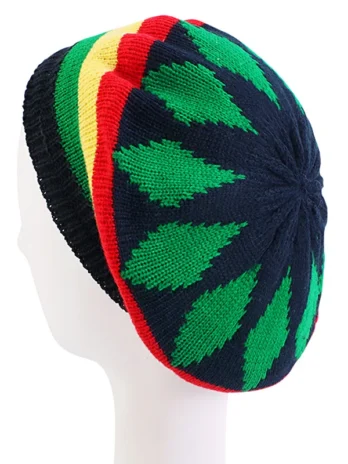 Striped Wool Reggae Multi-colour Beanie