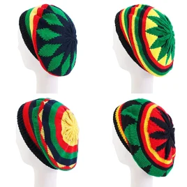 Striped Wool Reggae Multi-colour Beanie