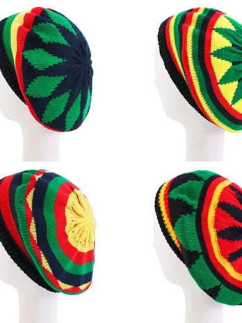 Striped Wool Reggae Multi-colour Beanie