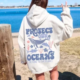 Surfing Hoodie Protect our Oceans