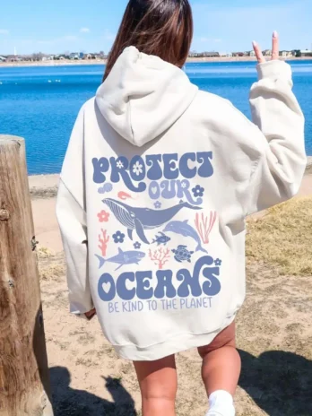 Surfing Hoodie Protect our Oceans