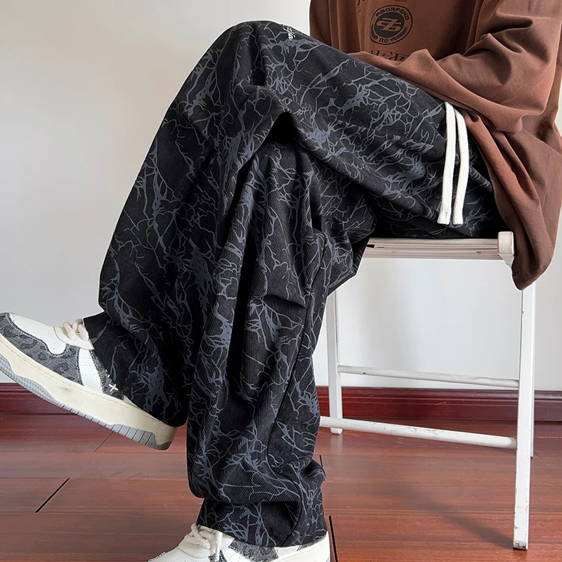 Corduroy Casual Loose Wide Leg Pants